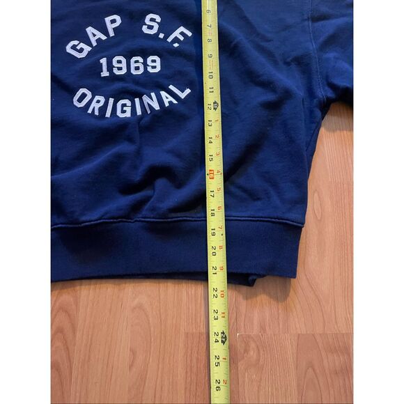Gap Pull Over Sweater Blue Crewneck Women’s Reg Size L SF 1969 Original - Picture 5 of 6